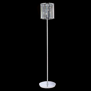 floor lamp with crystal shade