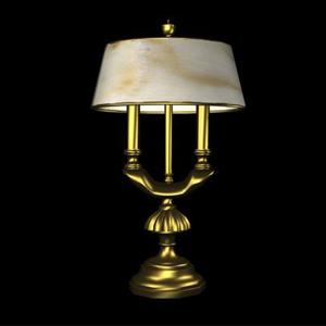 Elegant simple Champagne  table lamp