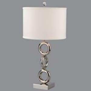 three ring metal table lamp