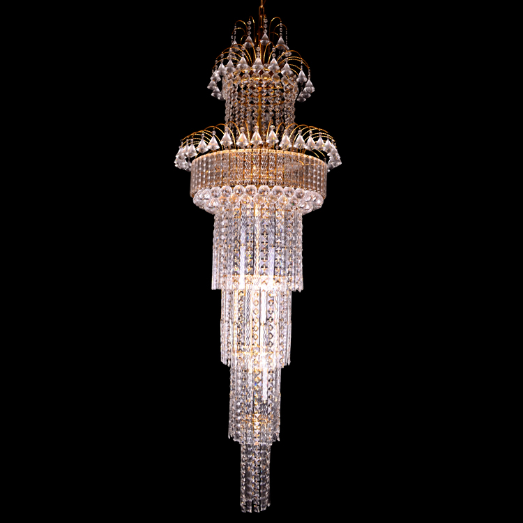 Big Size Crystal Pendant Lamp for Hotel-1.Item No.88212-L18  2.Big Size Crystal Pendant Lamp for Hotel 3.Competitive price 4.High effiency and long service life 5.New design modern lighting special for hotel 