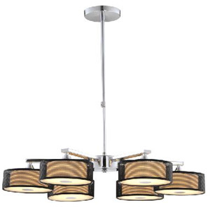 6 lights pendant lamp DP806-1306012BK