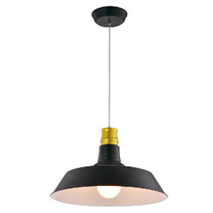 chandelier with black metal shade DP801-1310249BK