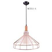 Metal with Wood Decorative Hanging Pendant Light