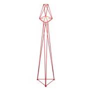 home decorative fancy  floor lamp red color iron wire floor light