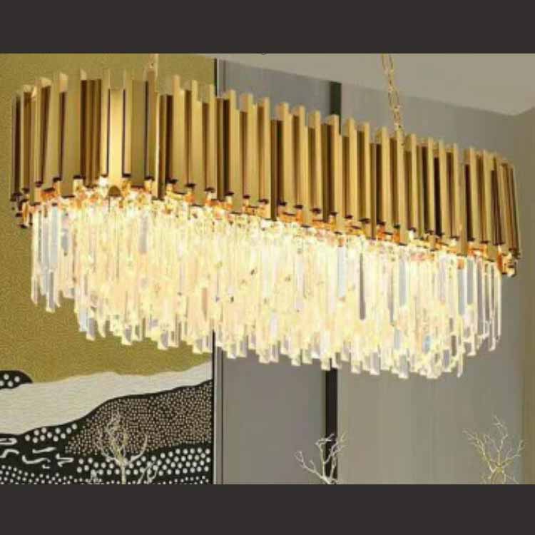 postmodern oval pendant light for hotel hall decoration