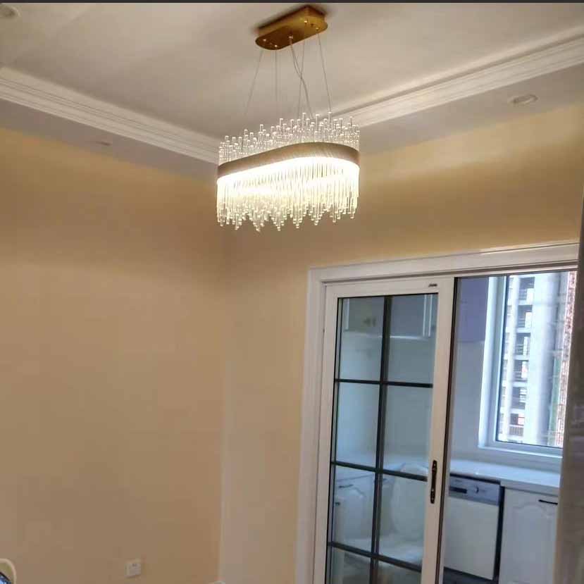 creative glass corridor balcony bar hall room oval pendant lamp