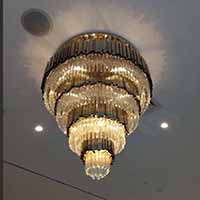 postmodern crystal glass pendant lamp indoor decoration-postmodern crystal glass pendant lamp indoor decoration