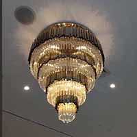 postmodern crystal glass pendant lamp indoor decoration