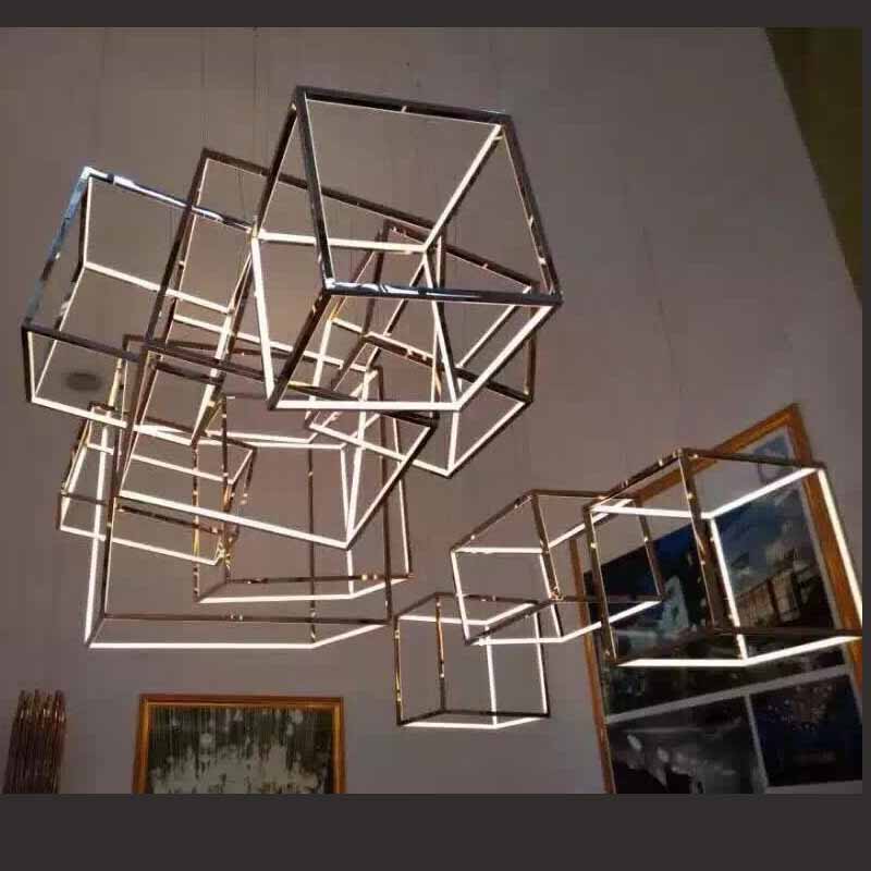 Star crystal pendant light living room  simple modern restaurant lamp study bedroom warm lighting