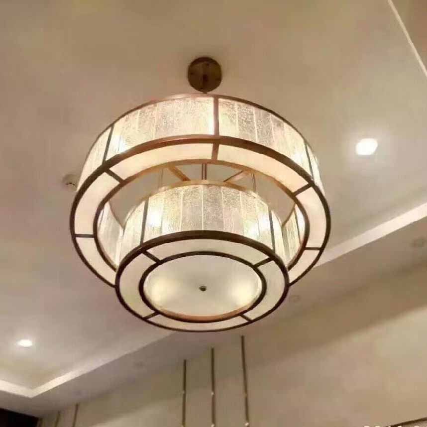 Postmodern simple creative chandelier light iron art living room hotel lighting engineering designer lamp decoration